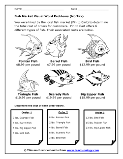 Fish Market Visual Word Problems (No Tax) - Teach