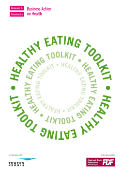Healthy Eating Toolkit - Food and Drink Federation