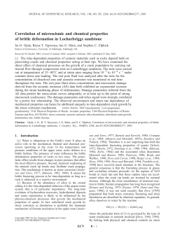 Correlation of microseismic and chemical properties of brittle