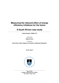 Measuring the rebound effect of energy efficiency initiatives for the
