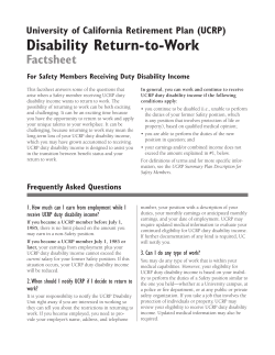Disability Return-to-Work - UCnet