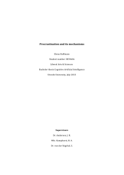 Procrastination and its mechanisms