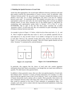 2. Modeling the Spatial Structure of Areal Units