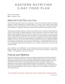 EASTERN NUTRITION - LeShiatsu.com Acupuncture, Shiatsu, Tai