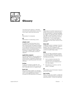 Glossary