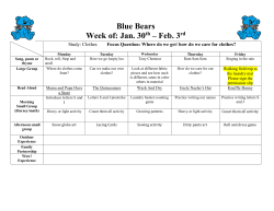 Teddy Bears` Lesson Plan