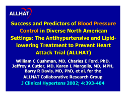Blood Pressure Control