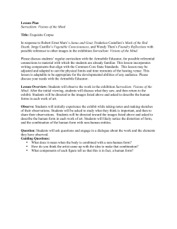 Lesson Plan Surrealism: Visions of the Mind Title: Exquisite Corpse