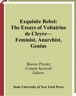 Exquisite Rebel: The Essays of Voltairine de