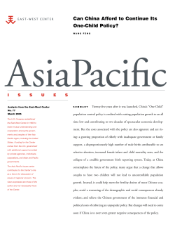 Can China Afford to Continue Its One-Child Policy? - East