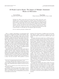 All Roads Lead to Rome: The Impact of Multiple Attainment Means