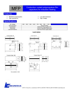 MFP Conduction cooled polypropylene film capacitors for induction