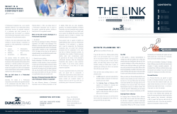 CONTENTS: - Duncan Craig LLP