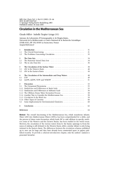 Millot and Taupier-Letage, 2005