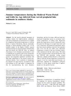 Summer temperatures during the Medieval Warm Period and Little