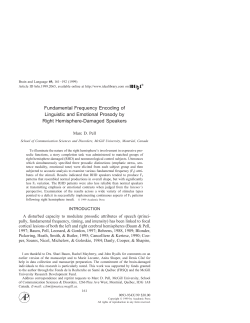 Fundamental Frequency Encoding of Linguistic