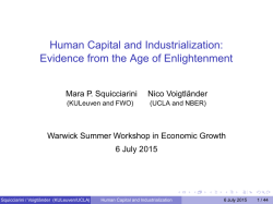 Human Capital and Industrialization