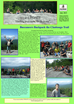 July 2015 - Gator Wilderness Camp School!