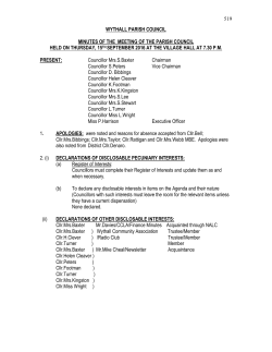 September 2016 - Wythall Parish Council