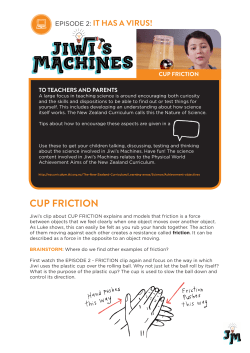CUP FRICTION - Jiwi`s Machines