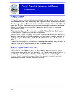 Sound Speed Adjustments in MBMAX