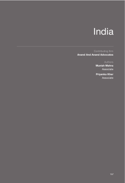 Contributing firm Anand And Anand Advocates Authors Munish