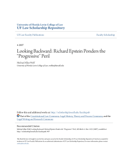Looking Backward - UF Law Scholarship Repository