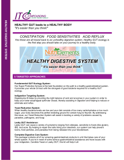 Healthy Digestive System - Real Science Real Nutrition