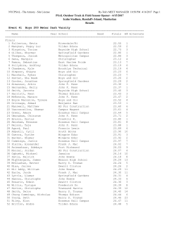 PSAL Season Opener - Randall`s Island Park Alliance