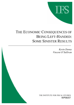 The economic consequences of being left