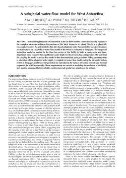 A subglacial water-flow model for West Antarctica