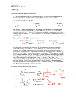 ANSWERS #1. (from 50 minute exam #3, Fall 2000) #2. Draw the