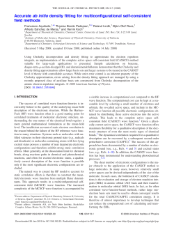 Accurate ab initio density fitting for multiconfigurational self