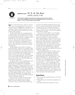 AMERICAN LIVES W. E. B. Du Bois