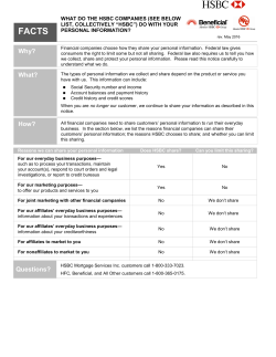 do the hsbc companies - HSBC Mortgage Services