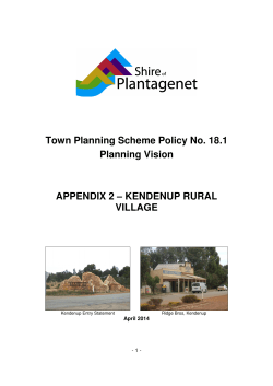 KENDENUP RURAL VILLAGE