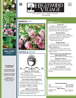 march - Highwood Village Apartments