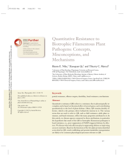 Quantitative Resistance to Biotrophic Filamentous Plant Pathogens