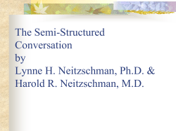 The Semi-Structured Conversation