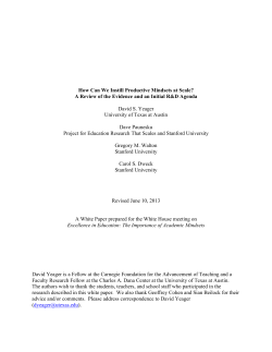 How can we instill productive mindsets at scale?