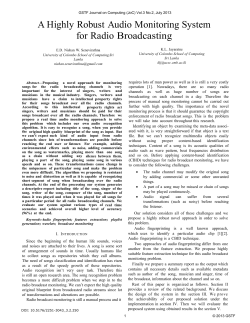 A Highly Robust Audio Monitoring System for Radio Broadcasting