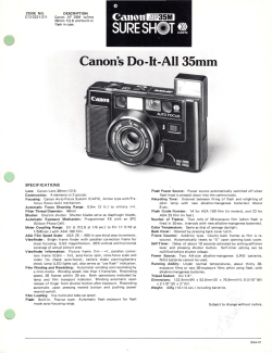 SURE SHOT - Pacific Rim Camera