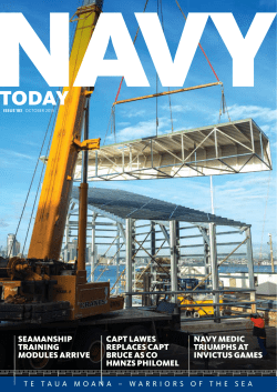 October 2014, Issue 183 - Royal New Zealand Navy