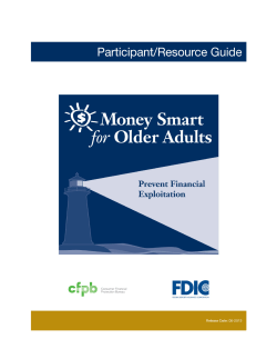 Money Smart for Older Adults