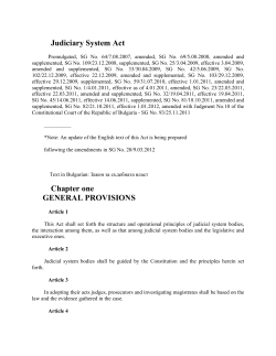 Judiciary System Act - United Nations Office on Drugs and Crime