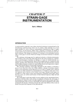 STRAIN-GAGE INSTRUMENTATION