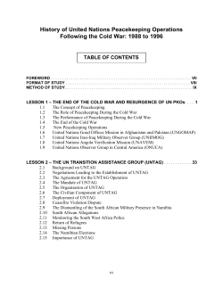 Search inside this course - Peace Operations Training Institute