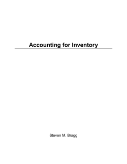Accounting for Inventory