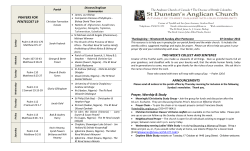 THIS WEEK`S COLLECT AND SENTENCE ANNOUNCEMENTS