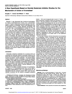 A New Hypothesis Based on Suicide Substrate